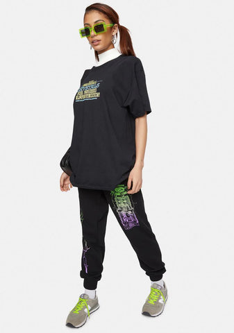 X Playdude Court Case Graphic Sweatpants