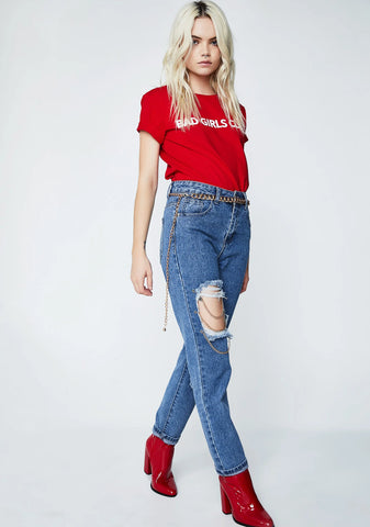 Linked Up Distressed Jeans