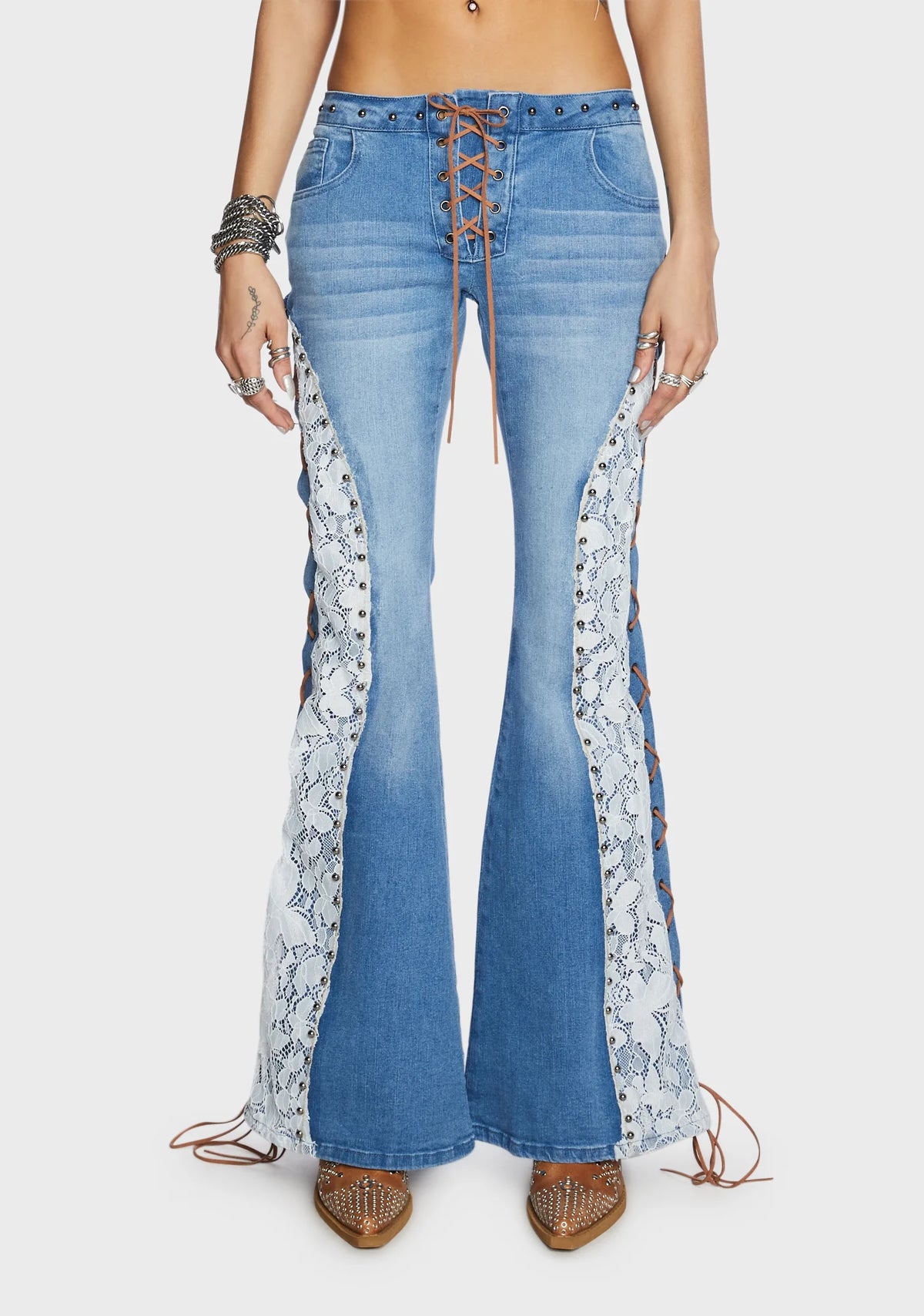 Scorched Summer Flared Jeans
