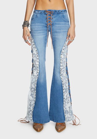 Scorched Summer Flared Jeans