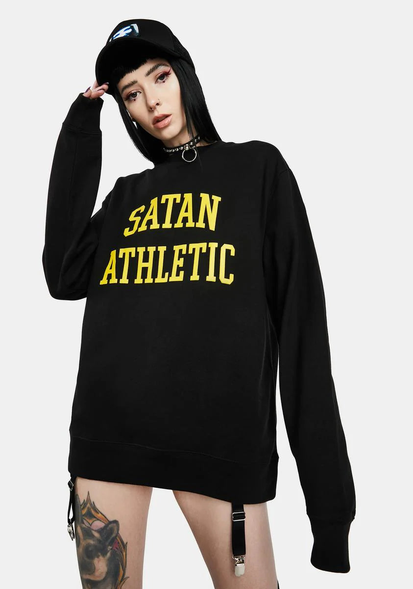 Satan Athletic Graphic Sweatshirt