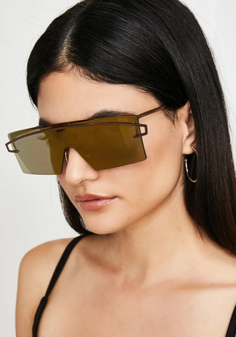 Sunset Galactic Glow Shield Sunglasses