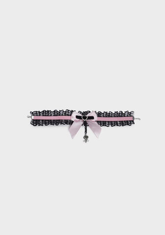 Sweet Sanctimony Bow Choker