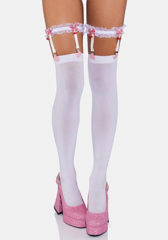 Be Cherry Your Sweetie Ruffle Leg Garters
