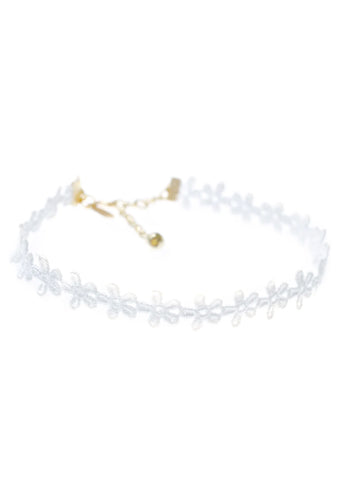 White Daisy Choker