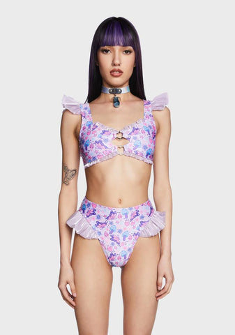 Strawfaerie Fields Ruffle Top