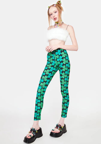 Looking For Ya Clover Print Leggings