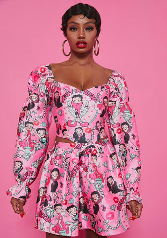 Sweet Catch A Kitten Mini Skirt