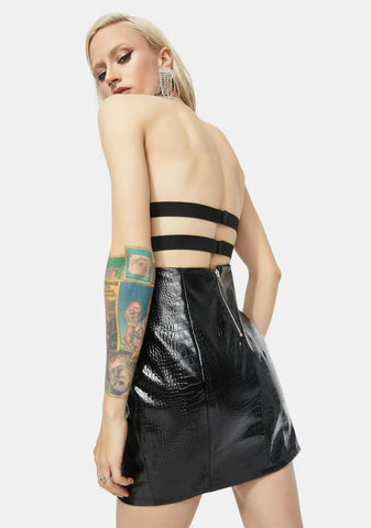 Stand Still Strapless Mini Dress