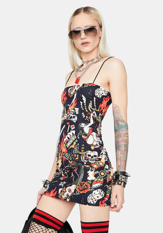 Take A Gamble Bodycon Dress