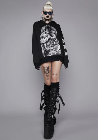 Till Death Graphic Hoodie