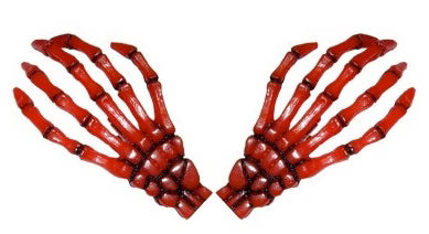 Skeleton Bone Hands Hair Slides