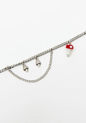 Mushroom Princess Chain Necklace
