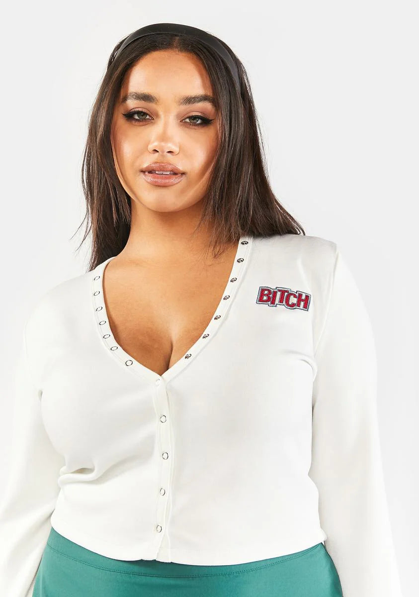 Plus Baddie For Life Crop Tee