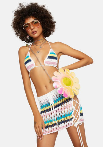 Suit Yourself Crochet Skirt Set