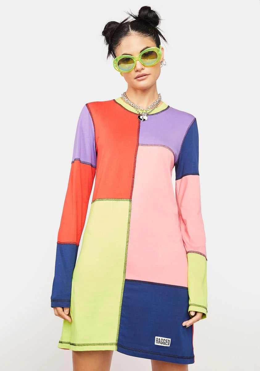 Topic Colorblock Mini Dress