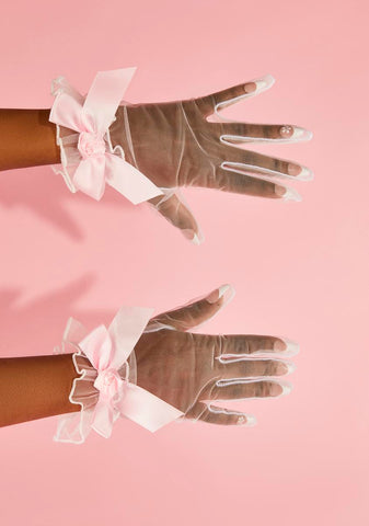 Dainty Looks Sheer Gloves