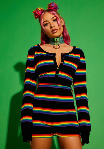 Strutting By Life Rainbow Onesie