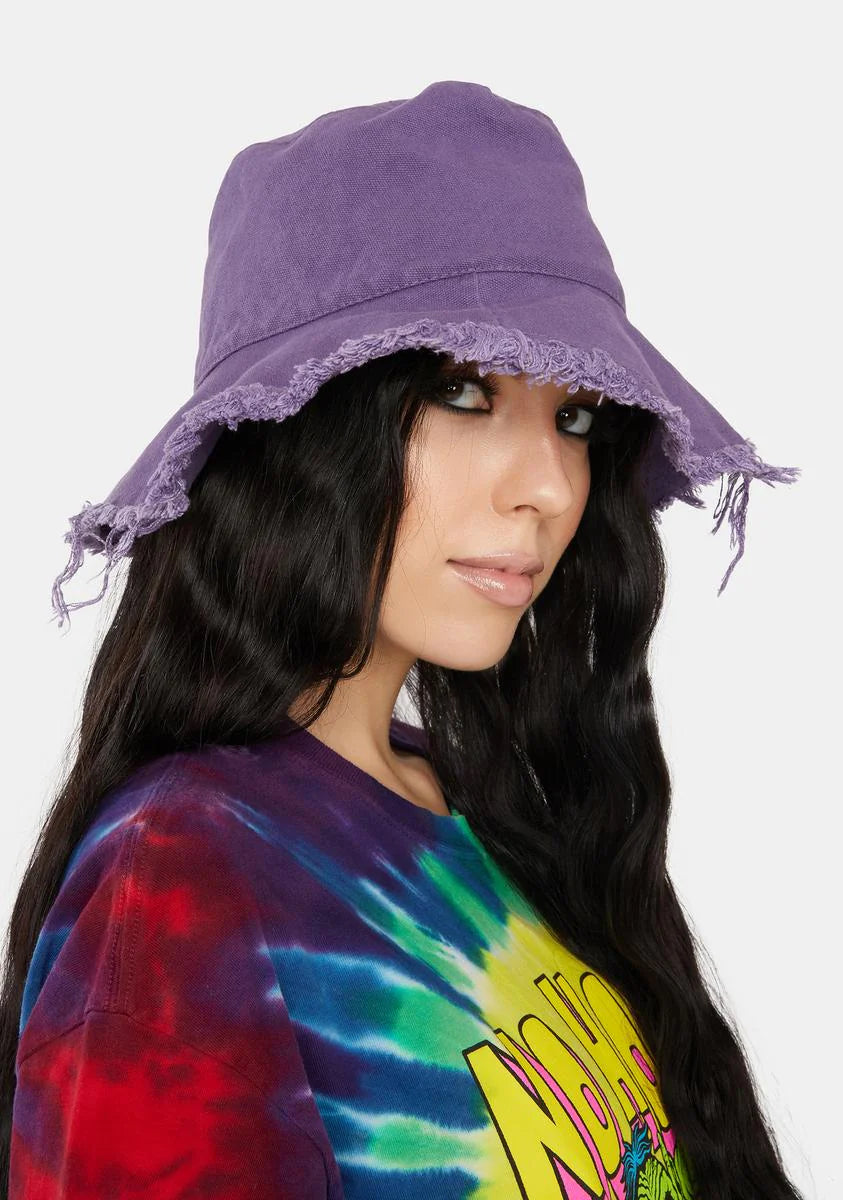 Totally Dude Frayed Bucket Hat