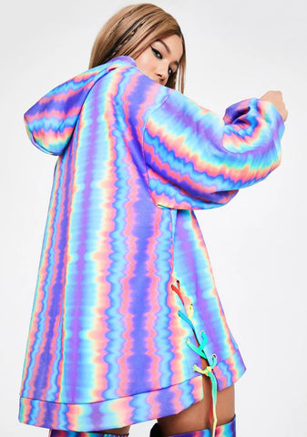 Hypnotic Mist Oversized Hoodie