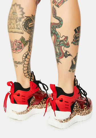 Red Raisin 3 Chunky Wedge Sneakers