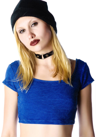 Reality Sux Crop Top - Gray