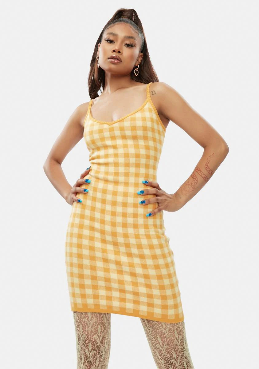Hard To Forget Checkered Mini Dress
