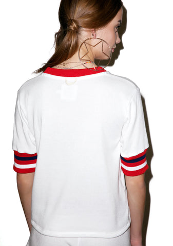 Cropped Varsity Sweatshirt