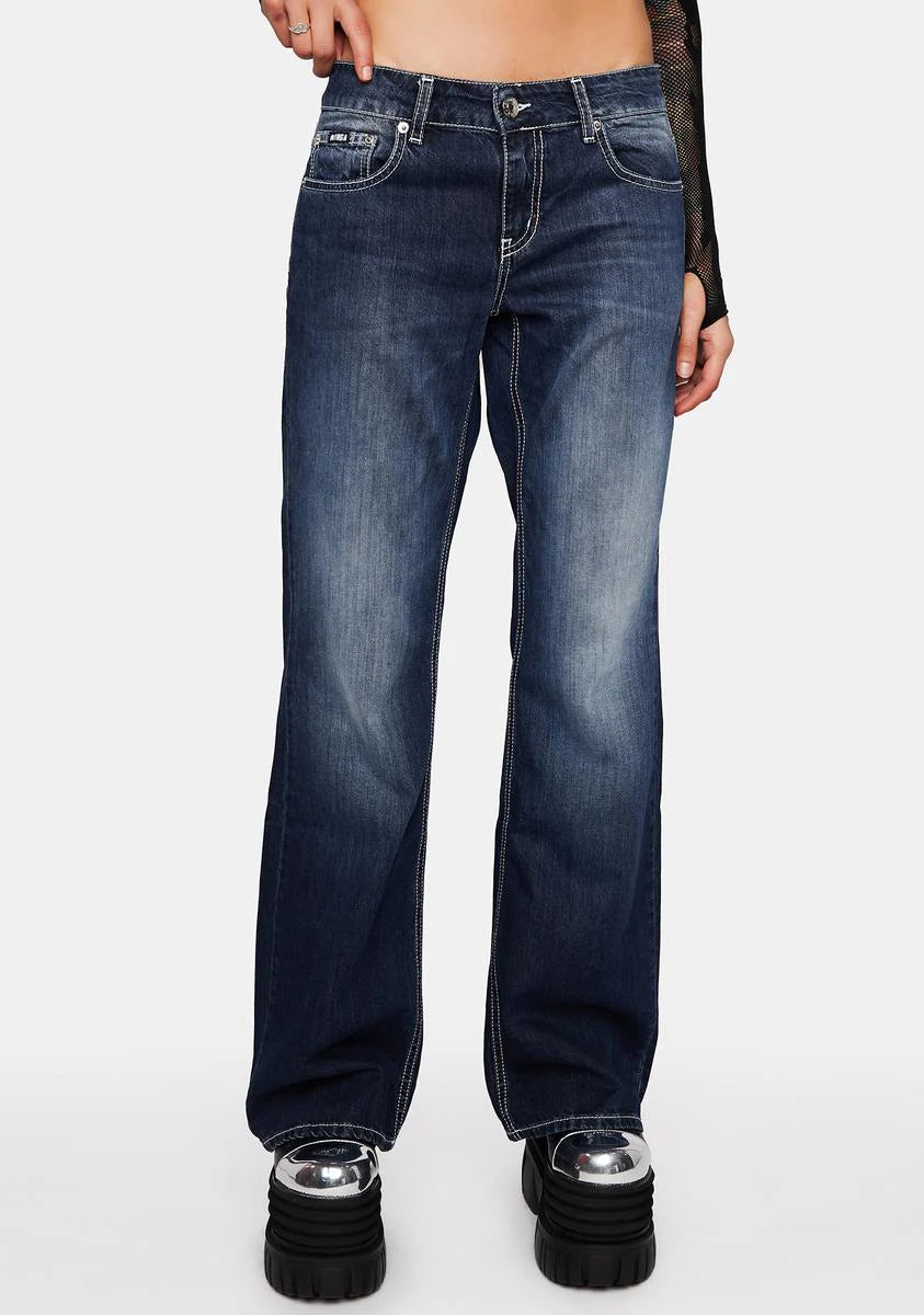 Mia Cross Pocket Y2K Jeans