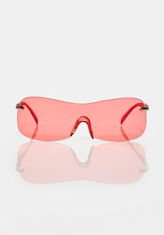 Red Gatica Shield Sunglasses