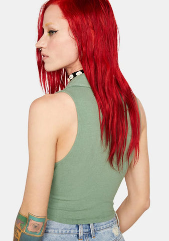 Fern Stay The Same Crop Tank