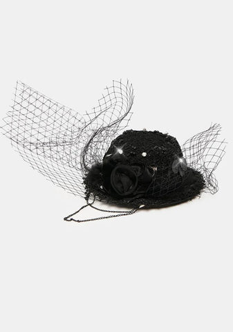 Cold Caress Gothic Feather Hair Accessory