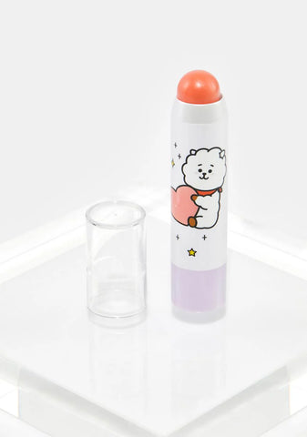 X BT21 Peach Lip And Cheek Stick