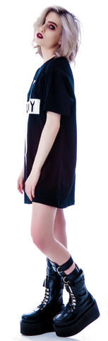 x BOY London Boy Cross Oversized Tee - Black