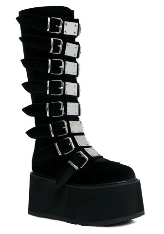 Damned-318 Platform Knee High Boots