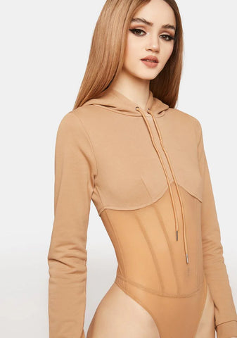 Fashion Fearless Hoodie Bodysuit