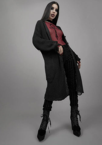 Holy Terror Distressed Cardigan