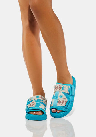 Dark Aqua 222 Banda Mitel 8 Sandals