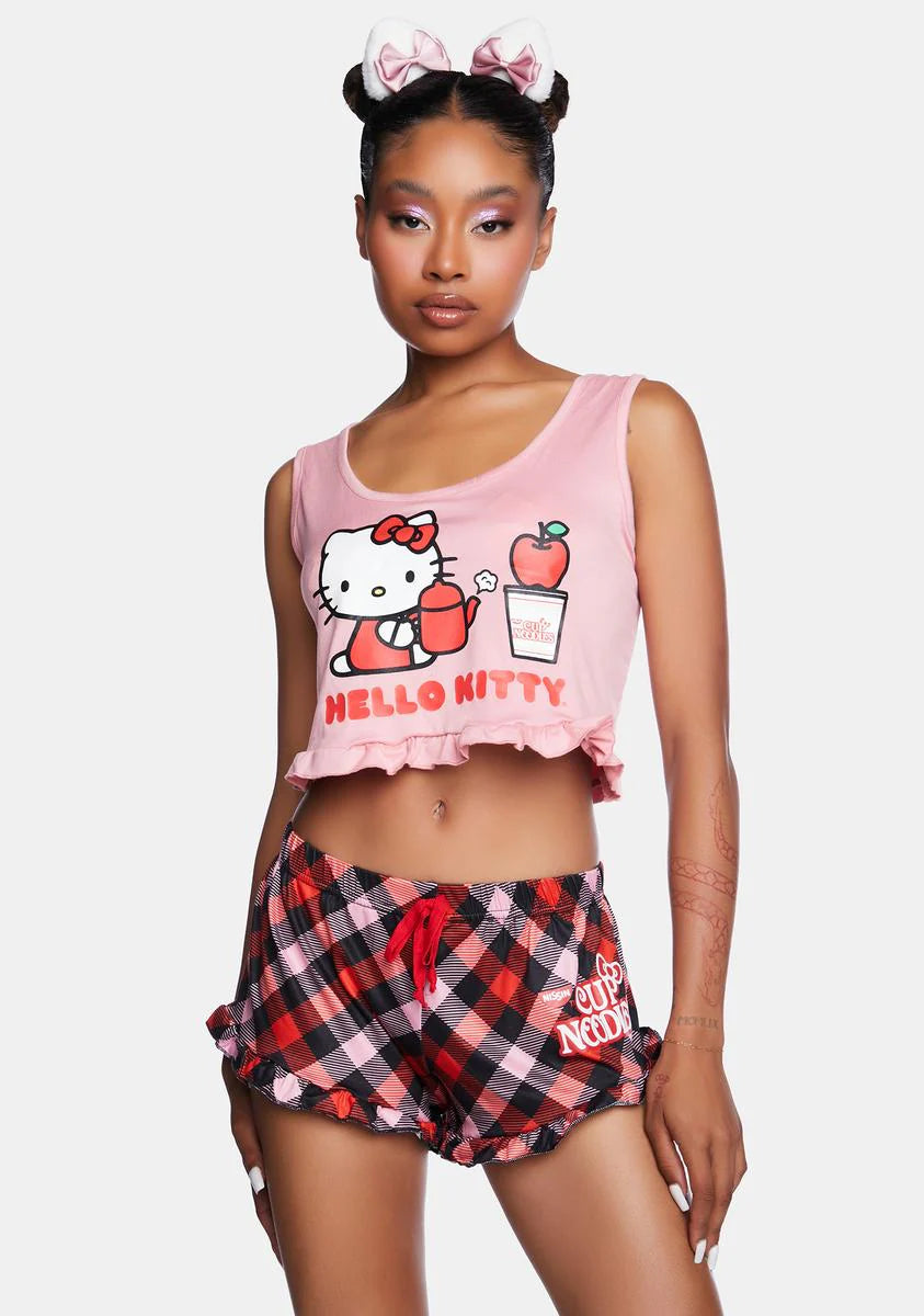 Cup O' Noodles Ruffled Pajama Set