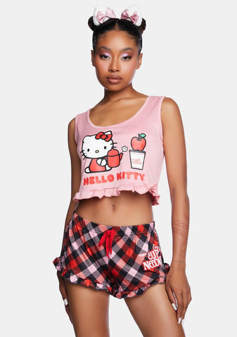 Cup O' Noodles Ruffled Pajama Set