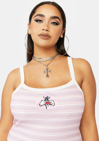 Plus Bad Ol Puddy Tat Mini Dress