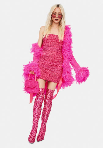 Sweet Party Animal Ruched Mini Dress