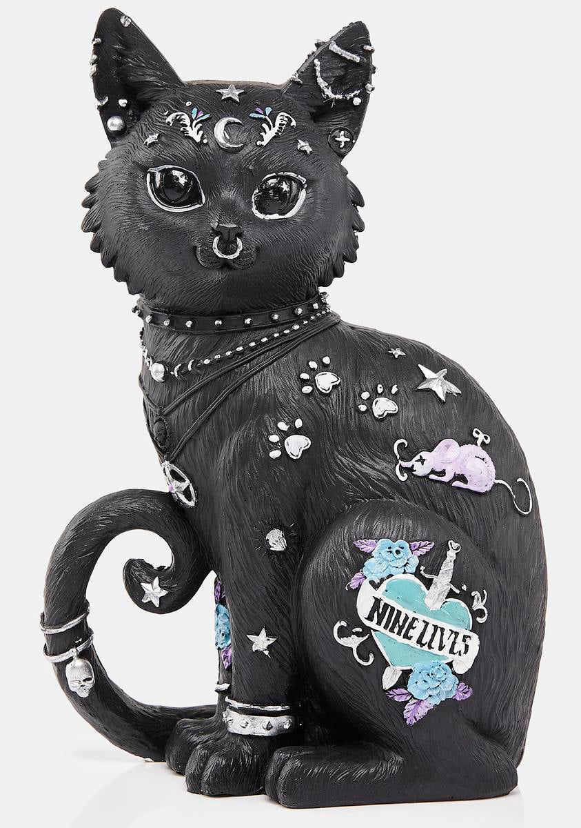 Nine Lives Cat Figurine