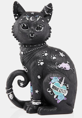 Nine Lives Cat Figurine