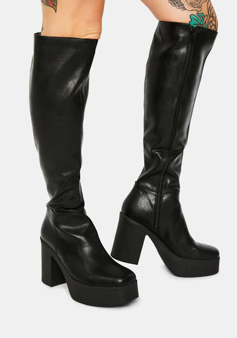 Slick Nicks Knee High Boots