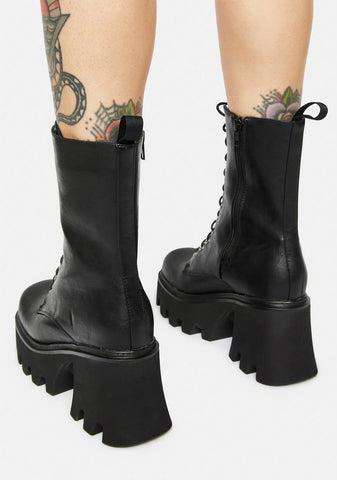 Rain Chunky Platform Ankle Boots