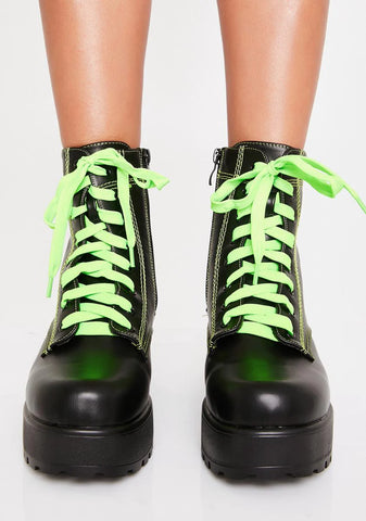 Slime Kitana Combat Boots