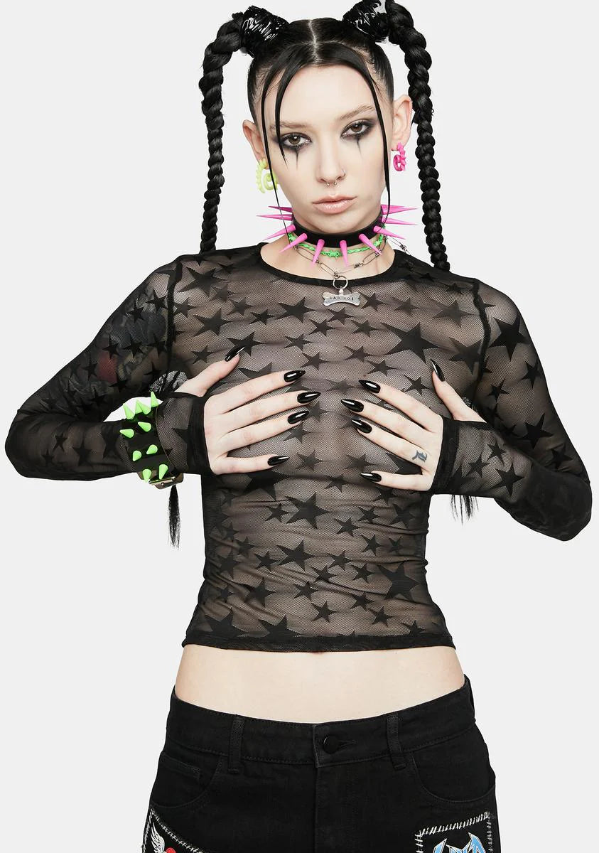 Stellar Headliner Fishnet Top