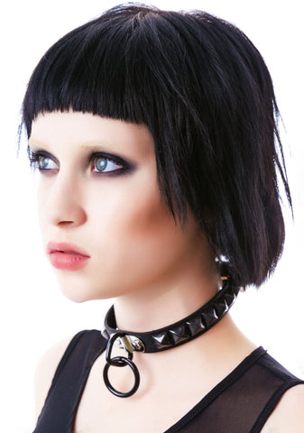 Big O Studded Choker - Silver