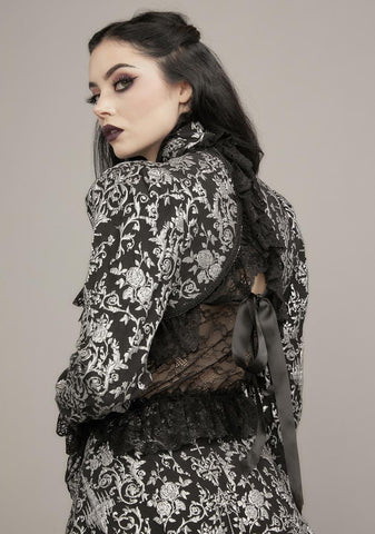 To Tell The Tale Brocade Shrug